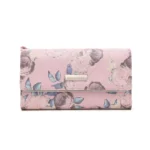 Miss Lulu Women's Large Capacity Wallet Purse - PU Leather with Zipper, Multiple Card Slots & Coin/Phone Pocket - Long Clutch