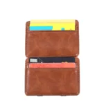 Ultra Thin PU Leather Women Men Magic Wallets Mini Small Coin Purses Portable Short Business Credit Card Holder Clutch Bag Case - Image 6