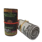 Bedazzled Rolled Dollar Bag Luxury Clutch - Image 5