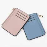 Slim Wallet Purse PU Leather Women Men Card Holder Unisex Zipper Business Card Case Credit Mini Bank Cards Holder Gift Wallet - Image 6