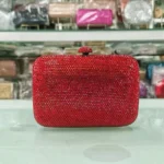 Luxury Diamond Clutch Flat Bottom Full Diamond Dinner Bag Banquet Female Rhinestone Clutch Bag Light Luxury Style Evening Clutch