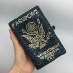Dark Blue Passport Shape Diamond Encrusted Dinner Bag Banquet Clutch Rhinestone Clutch Luxury Handbags Bolsos De Mujer Tendencia - Image 4