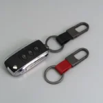 New Leather Keychain Metal Carabiner Holder Men Business Gift Car Key Strap Waist Hanging Wallet Car Key Chains Rings Keyrings - Image 3