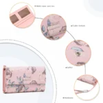 Miss Lulu Women's Large Capacity Wallet Purse - PU Leather with Zipper, Multiple Card Slots & Coin/Phone Pocket - Long Clutch - Image 4