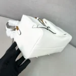 Ladies' fashionable motorcycle bag handba genuine leather bags hand-held bag money shoulder bags - Image 4