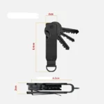 Key Organizer Compact Holder Metal Key Chain Minimalist key case holder for keychain Secures 1-5 Keys - Image 6