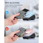 Simple Wallet Card Cover Aluminum Alloy Side Card Push Bag Automatic Large-Capacity Anti-Theft Brush Metal Box Wallet Card Clip - Image 6