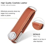 Car Key Pouch Bag Case Wallet Holder Chain Key Wallet Ring Collector Housekeeper Pocket Key Organizer Smart Leather Keychain - Image 2
