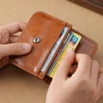 Mini Coin Purse Keychain Wallet Fashion PU Heart Buckle Multi-card Slots Card Holder Pouch Key Storage Bag for Women and Men - Image 5