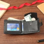 Men Wallets Leather Zipper Purse Man Slim Card Horders Quality Male Short Multi-card Wallet Coin Pocket Purse - Image 4