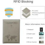 Lover The World Map Passport Cover Hot Stamping Simple Plane Women Men Travel Passport Case Holder Fashion Wedding Gift - Image 3