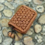 Woven Card Bag Coin Change Bag Small Mini Thin Large Capacity Zipper Multi-layer Wallet - Image 4