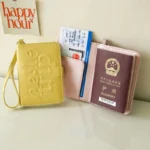 Travel Passport Clip Wallet Women And Men Multifunctional Solid Color Card Holde Anti Theft Swiping Wallets Storage Bag - Image 6